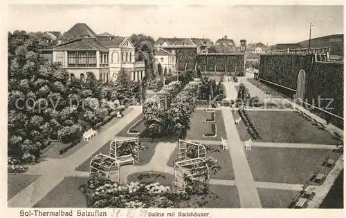 AK / Ansichtskarte Bad_Salzuflen Saline mit Badehaeuser Bad_Salzuflen