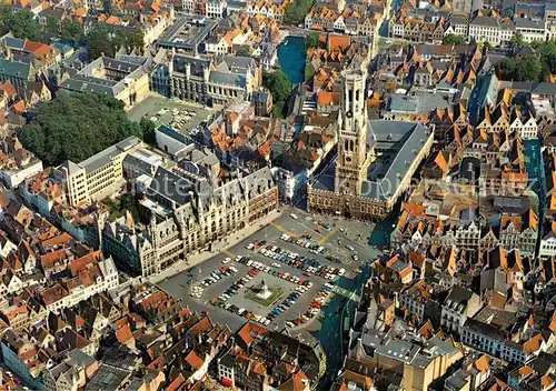 Brugge Markt Belfried Fliegeraufnahme Brugge