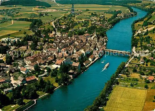 Diessenhofen am Rhein Fliegeraufnahme Diessenhofen