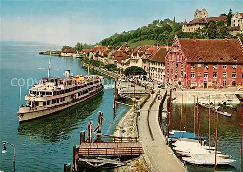 Motorschiffe Allg?u Meersburg Bodensee Hafen  