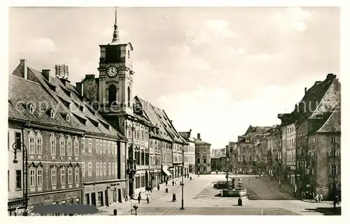 AK / Ansichtskarte Eger_Cheb_Tschechien Marktplatz Innenstadt 