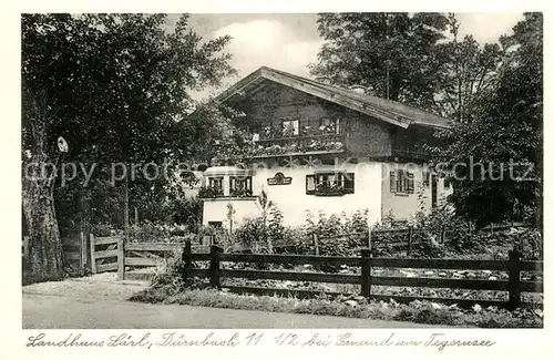 AK / Ansichtskarte Gmund_Tegernsee Landhas Laerl Gmund Tegernsee