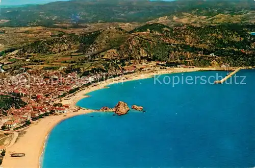 AK / Ansichtskarte Blanes Fliegeraufnahme mit Strand Blanes