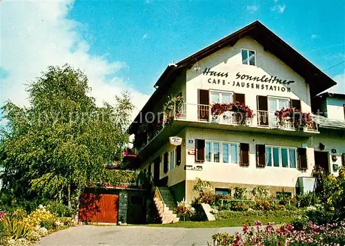 AK / Ansichtskarte Seeboden_Millstaettersee Cafe Jausenstation Haus Sonnleitner Seeboden_Millstaettersee