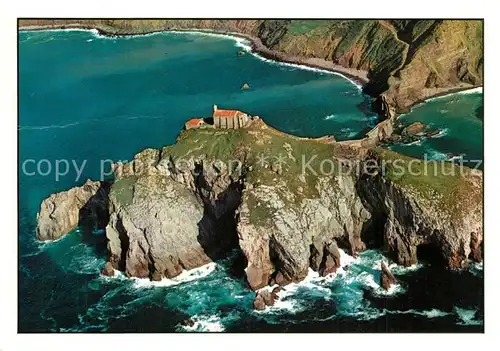 AK / Ansichtskarte Bermeo San Juan de Gaztelugatxe Fliegeraufnahme Bermeo