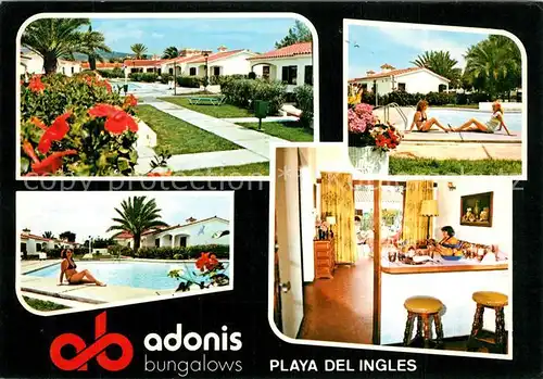 AK / Ansichtskarte Playa_del_Ingles Bungalows Adonis Details Playa_del_Ingles