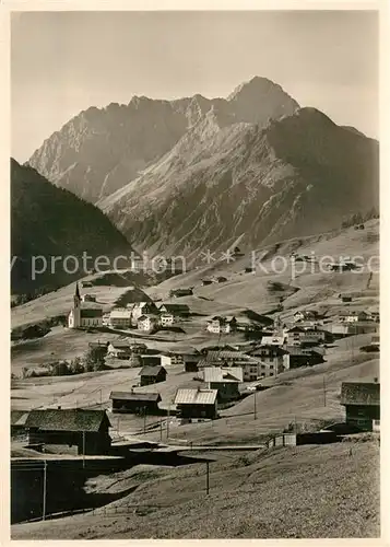 AK / Ansichtskarte Hirschegg_Kleinwalsertal_Vorarlberg Panorama Alpenkurhotel Widderstein Allgaeuer Alpen Hirschegg_Kleinwalsertal