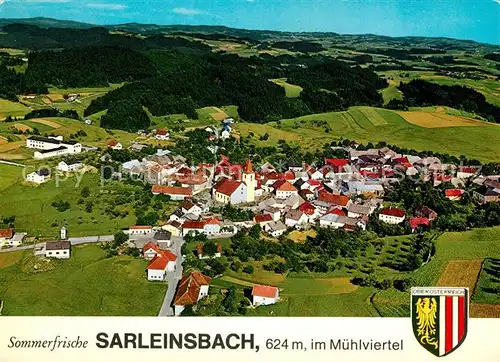 AK / Ansichtskarte Sarleinsbach Sommerfrische Fliegeraufnahme Sarleinsbach