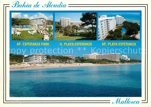AK / Ansichtskarte Bahia_de_Alcudia Apartamentos Esperanza Park Hotel Playa Esperanza  Bahia_de_Alcudia