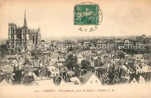 AK / Ansichtskarte Amiens Vue generale prise du Beffroi Amiens