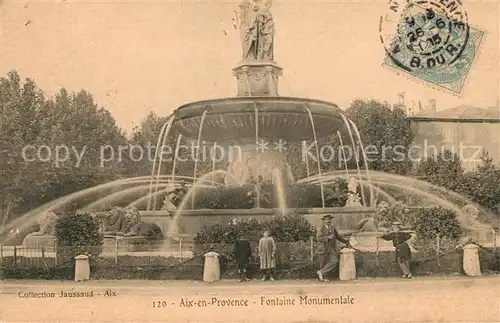 AK / Ansichtskarte Aix en Provence Fontaine Monumentale Aix en Provence