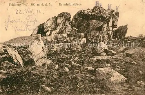 AK / Ansichtskarte Feldberg_Taunus Brunhildisfelsen Feldberg Taunus