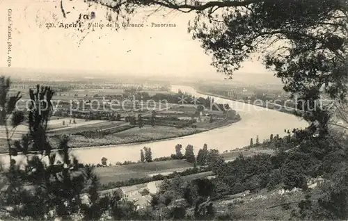 Agen_Lot_et_Garonne Panorama Vallee de la Garonne Agen_Lot_et_Garonne