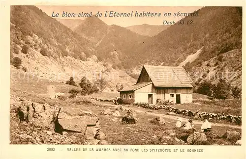 AK / Ansichtskarte Gerardmer_Vosges Vallee de la Wormsa avec au fond les Spitzkoepfe et le Hohneck Gerardmer Vosges