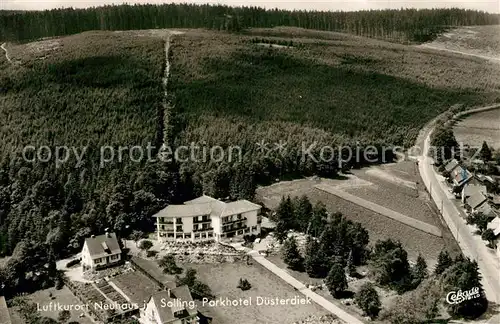 AK / Ansichtskarte Neuhaus_Solling Parkhotel Duesterdiek Fliegeraufnahme Neuhaus Solling