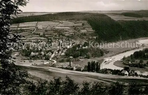 AK / Ansichtskarte Polle_Oberweser Panorama Weserbergland Polle_Oberweser