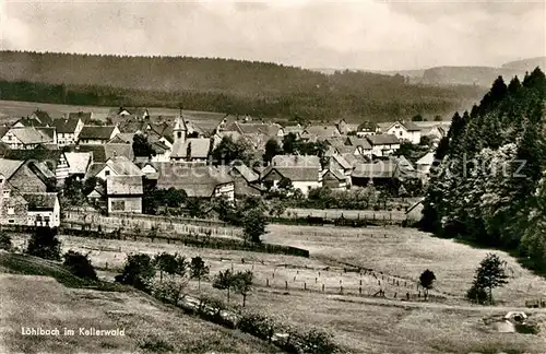 AK / Ansichtskarte Loehlbach Panorama Kellerwald Loehlbach