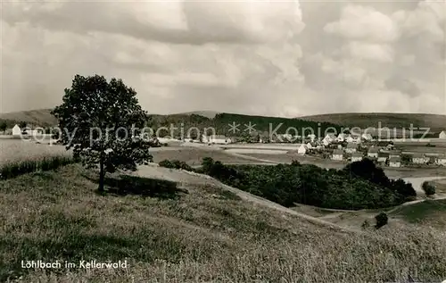 AK / Ansichtskarte Loehlbach Landschaftspanorama Kellerwald Loehlbach