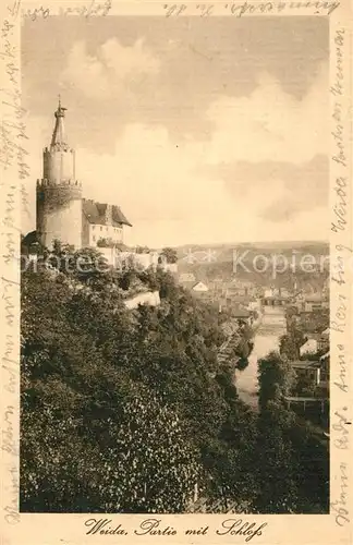 AK / Ansichtskarte Weida_Thueringen Partie mit Schloss Weida Thueringen