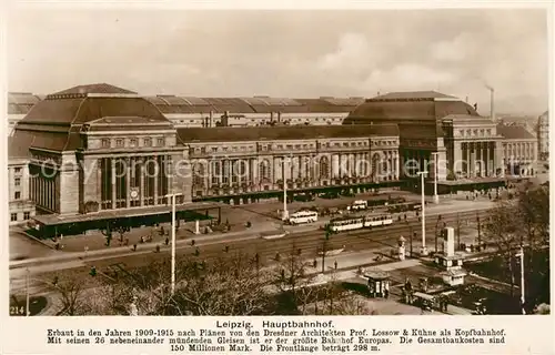 AK / Ansichtskarte Leipzig Hauptbahnhof Leipzig