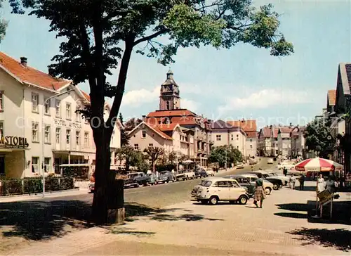 AK / Ansichtskarte Bad_Wildungen Brunnenstrasse Hotel Astoria Kirche Bad_Wildungen