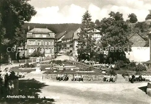 AK / Ansichtskarte Altenfeld_Thueringen Park am Markt Altenfeld Thueringen