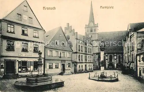 AK / Ansichtskarte Kronach_Oberfranken Marktplatz Kronach Oberfranken