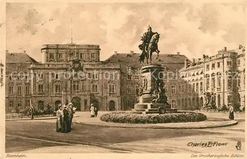 AK / Ansichtskarte Mannheim Grossherzogliches Schloss Monument Mannheim