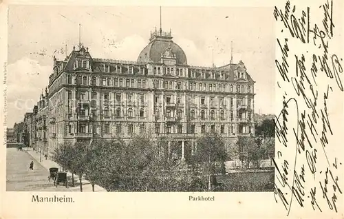 AK / Ansichtskarte Mannheim Parkhotel Mannheim