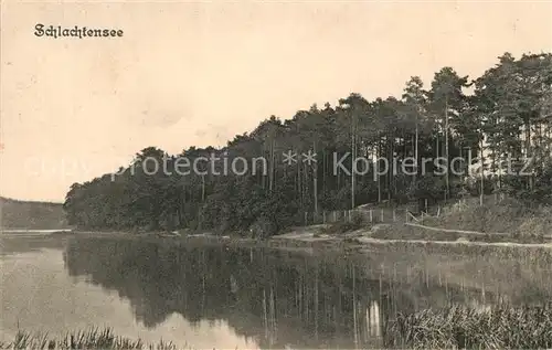 AK / Ansichtskarte Zehlendorf_Berlin Uferpartie am Schlachtensee Zehlendorf_Berlin