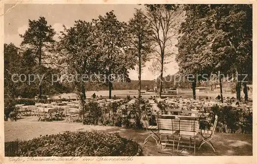 AK / Ansichtskarte Zehlendorf_Berlin Cafe Krumme Lanke Gartenterrasse im Grunewald Zehlendorf_Berlin