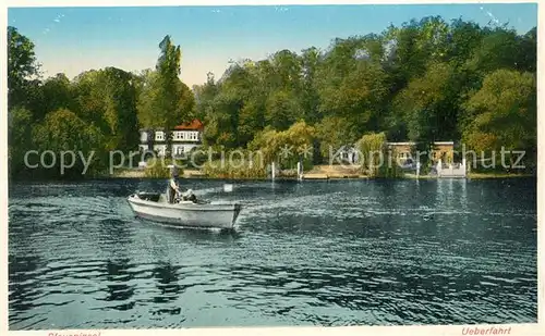 AK / Ansichtskarte Wannsee ueberfahrt zum Wirtshaus zur Pfaueninsel Wannsee