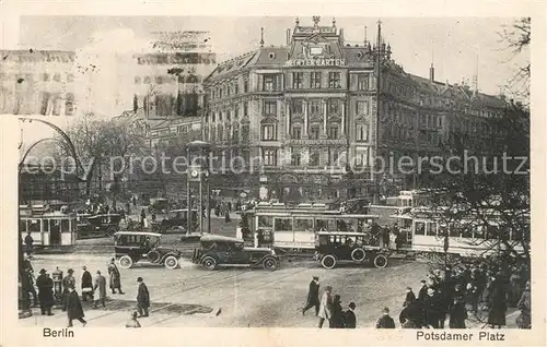 AK / Ansichtskarte Berlin Potsdamer Platz Verkehr Berlin