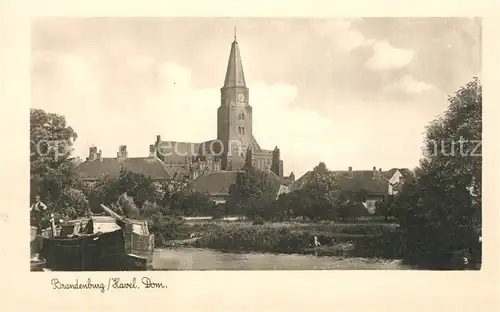 AK / Ansichtskarte Brandenburg_Havel Blick zum Dom Brandenburg Havel