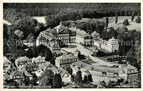 AK / Ansichtskarte Arolsen_Bad Fuerstliches Residenzschloss Original Fliegeraufnahme Arolsen_Bad