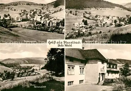 AK / Ansichtskarte Haselbach_Thueringen Teilansichten Kulturhaus Haselbach Thueringen