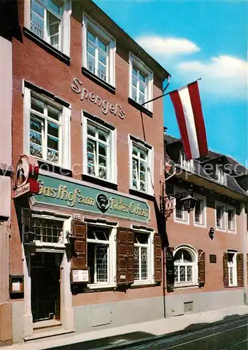 AK / Ansichtskarte Heidelberg_Neckar Spengels Gasthof zum Roten Ochsen Heidelberg Neckar