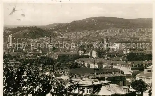 AK / Ansichtskarte Stuttgart Stadtpanorama Stuttgart