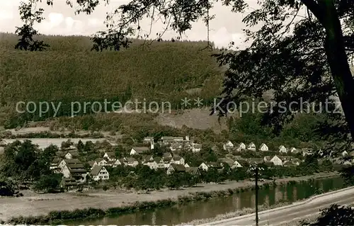 AK / Ansichtskarte Rockenau Panorama Blick ueber den Neckar Rockenau