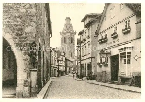 AK / Ansichtskarte Korbach Stechbahn mit Kilianskirche Karte Nr 4 Korbach