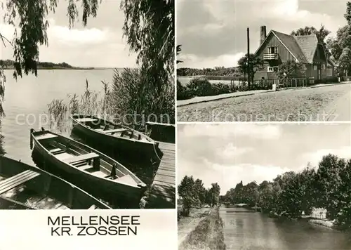 AK / Ansichtskarte Mellensee Partie am See Boote Kanal Mellensee