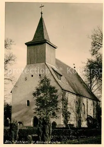 AK / Ansichtskarte Dahlem_Berlin St Annenkirche Dahlem_Berlin