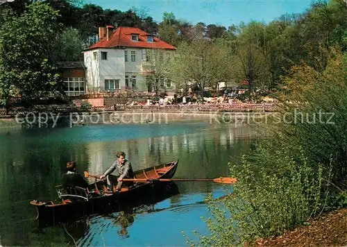 AK / Ansichtskarte Berlin Restaurant Gaststaette am Schlachtensee Bootfahren Berlin