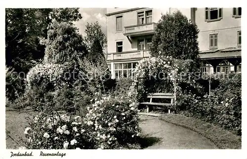 AK / Ansichtskarte Jordanbad Rosenanlage Jordanbad