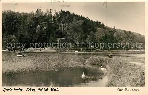 AK / Ansichtskarte Iburg_Teutoburger_Wald Charlottensee Iburg_Teutoburger_Wald