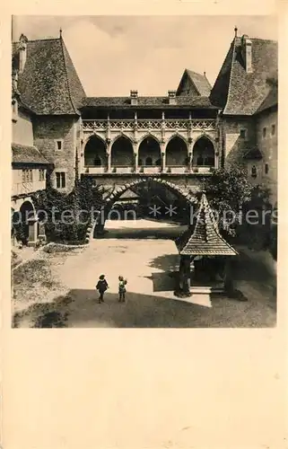 AK / Ansichtskarte Burg_Kreuzenstein Burghof Kaschauergang Burg_Kreuzenstein