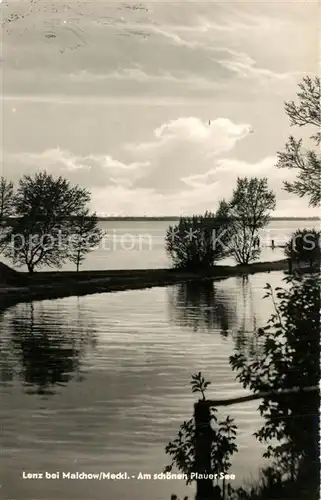 AK / Ansichtskarte Lenz_Malchow Partie am Plauer See Petersdorfer Kanal Mole Lenz Malchow