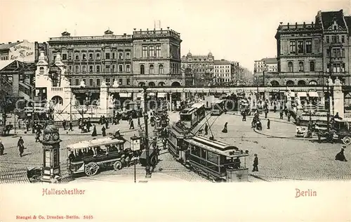 AK / Ansichtskarte Berlin Hochbahn am Halleschen Tor Berlin