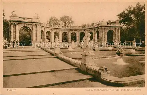 AK / Ansichtskarte Berlin Maerchenbrunnen im Friedrichshain Berlin