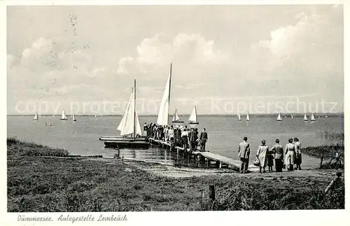 AK / Ansichtskarte Duemmersee_Mecklenburg Vorpommern Anlegestelle Lembruch Duemmersee